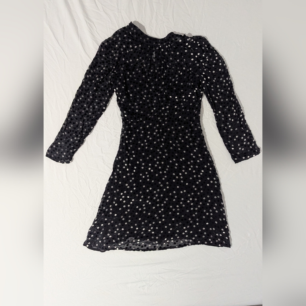 Rebecca Taylor Black and White Polka Dot Dress